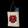 11L Canvas Tote with Contrast-Color Handles Thumbnail