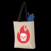 11L Canvas Tote with Contrast-Color Handles Thumbnail