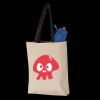 11L Canvas Tote with Contrast-Color Handles Thumbnail