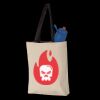 11L Canvas Tote with Contrast-Color Handles Thumbnail