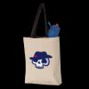 11L Canvas Tote with Contrast-Color Handles Thumbnail