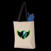 11L Canvas Tote with Contrast-Color Handles Thumbnail