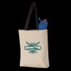 11L Canvas Tote with Contrast-Color Handles Thumbnail