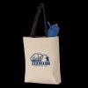 11L Canvas Tote with Contrast-Color Handles Thumbnail