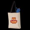 11L Canvas Tote with Contrast-Color Handles Thumbnail
