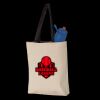 11L Canvas Tote with Contrast-Color Handles Thumbnail