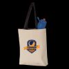 11L Canvas Tote with Contrast-Color Handles Thumbnail