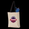 11L Canvas Tote with Contrast-Color Handles Thumbnail