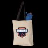 11L Canvas Tote with Contrast-Color Handles Thumbnail