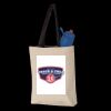 11L Canvas Tote with Contrast-Color Handles Thumbnail
