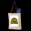 11L Canvas Tote with Contrast-Color Handles Thumbnail