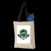 11L Canvas Tote with Contrast-Color Handles Thumbnail