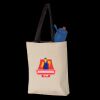 11L Canvas Tote with Contrast-Color Handles Thumbnail