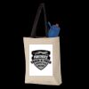 11L Canvas Tote with Contrast-Color Handles Thumbnail