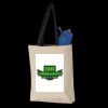 11L Canvas Tote with Contrast-Color Handles Thumbnail