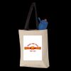 11L Canvas Tote with Contrast-Color Handles Thumbnail