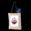 11L Canvas Tote with Contrast-Color Handles Thumbnail