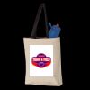 11L Canvas Tote with Contrast-Color Handles Thumbnail
