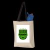 11L Canvas Tote with Contrast-Color Handles Thumbnail