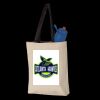 11L Canvas Tote with Contrast-Color Handles Thumbnail