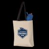 11L Canvas Tote with Contrast-Color Handles Thumbnail