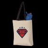 11L Canvas Tote with Contrast-Color Handles Thumbnail