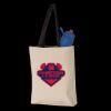 11L Canvas Tote with Contrast-Color Handles Thumbnail