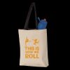 11L Canvas Tote with Contrast-Color Handles Thumbnail