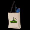 11L Canvas Tote with Contrast-Color Handles Thumbnail
