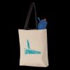 11L Canvas Tote with Contrast-Color Handles Thumbnail