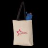 11L Canvas Tote with Contrast-Color Handles Thumbnail