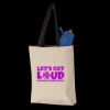 11L Canvas Tote with Contrast-Color Handles Thumbnail