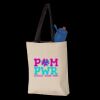11L Canvas Tote with Contrast-Color Handles Thumbnail