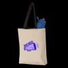 11L Canvas Tote with Contrast-Color Handles Thumbnail