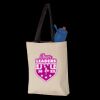 11L Canvas Tote with Contrast-Color Handles Thumbnail