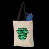 11L Canvas Tote with Contrast-Color Handles Thumbnail