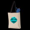 11L Canvas Tote with Contrast-Color Handles Thumbnail