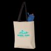 11L Canvas Tote with Contrast-Color Handles Thumbnail