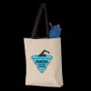 11L Canvas Tote with Contrast-Color Handles Thumbnail