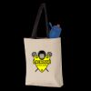 11L Canvas Tote with Contrast-Color Handles Thumbnail
