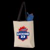 11L Canvas Tote with Contrast-Color Handles Thumbnail
