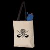 11L Canvas Tote with Contrast-Color Handles Thumbnail