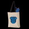 11L Canvas Tote with Contrast-Color Handles Thumbnail