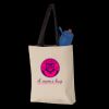11L Canvas Tote with Contrast-Color Handles Thumbnail