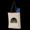 11L Canvas Tote with Contrast-Color Handles Thumbnail
