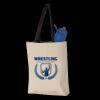 11L Canvas Tote with Contrast-Color Handles Thumbnail