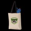 11L Canvas Tote with Contrast-Color Handles Thumbnail