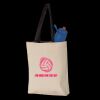 11L Canvas Tote with Contrast-Color Handles Thumbnail