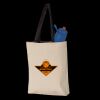 11L Canvas Tote with Contrast-Color Handles Thumbnail