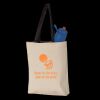 11L Canvas Tote with Contrast-Color Handles Thumbnail
